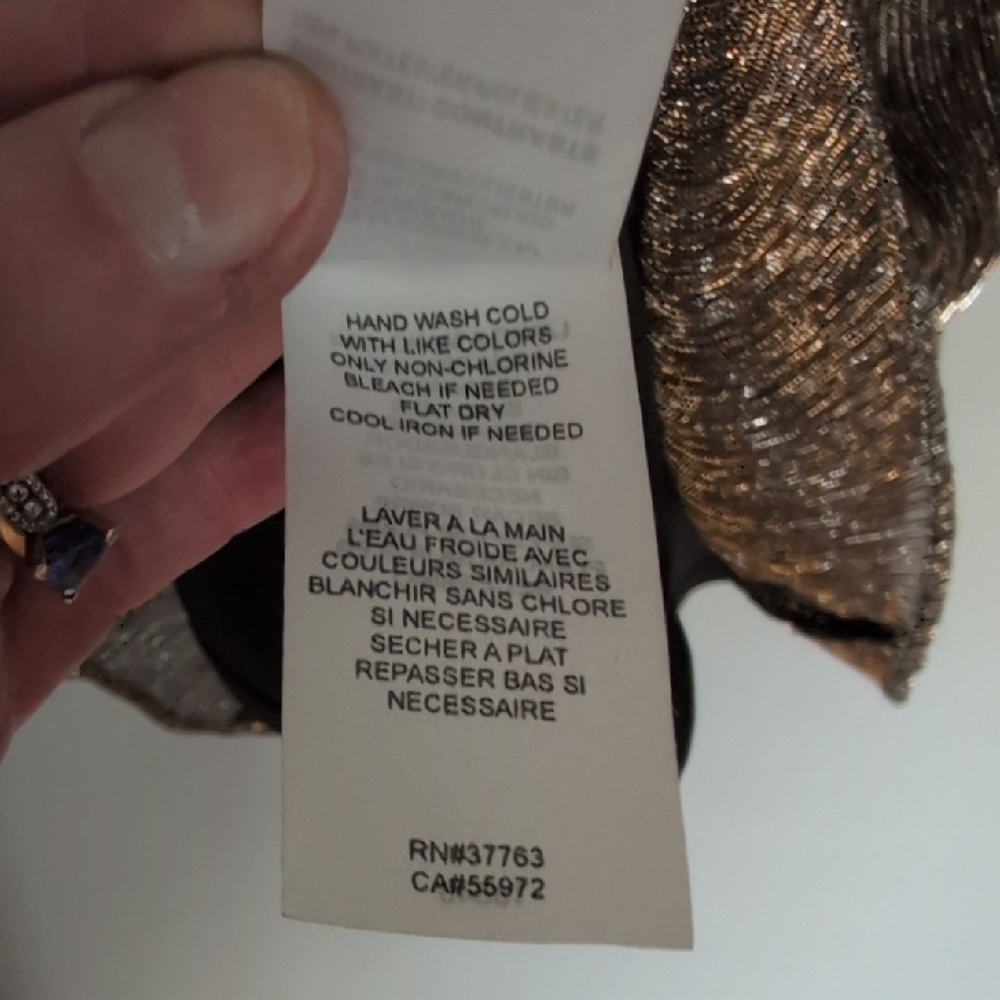 Laundry By Shelli Segal Metallic Multi-Color Halter Midi Dress - Picture 6 of 8